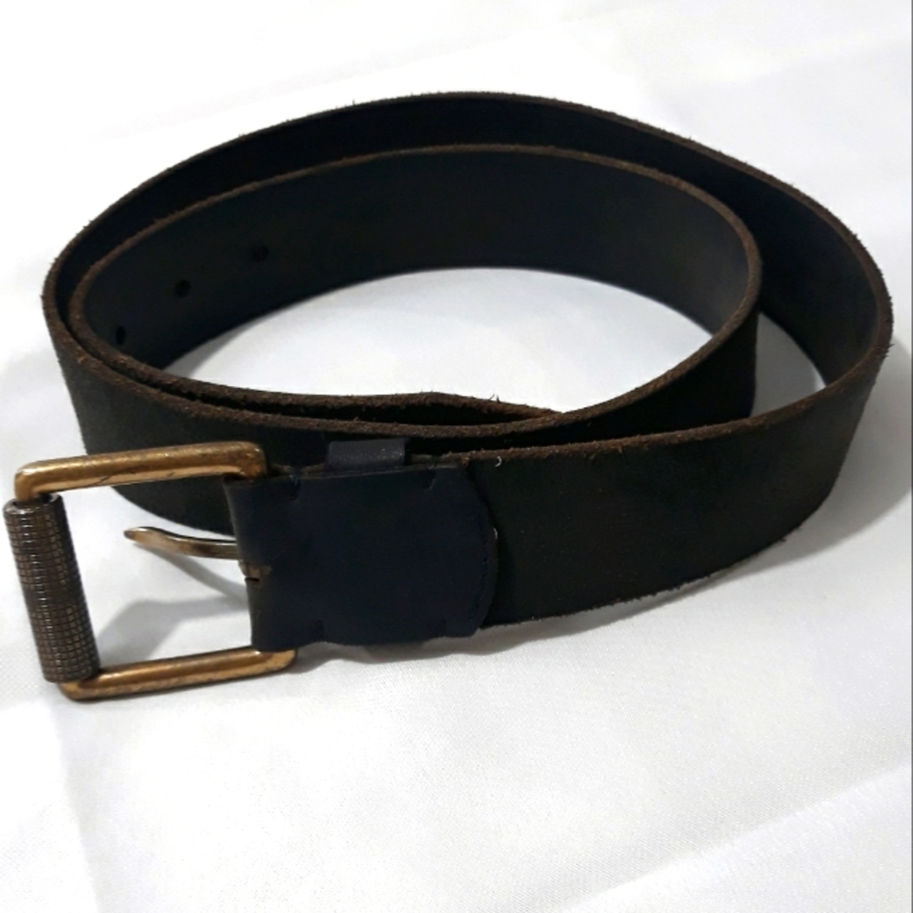 Genuine Leather Dark Brown Men's Belt Size 36